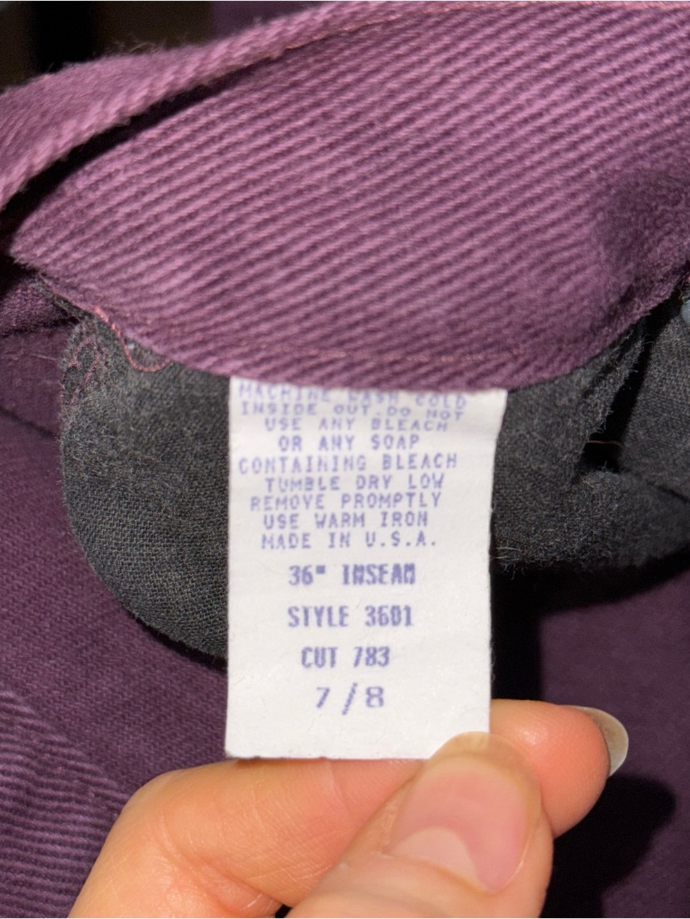 Vintage Roughrider Western Jeans High Rise Embellished Cut Out Purple Black 24" - Picture 9 of 14